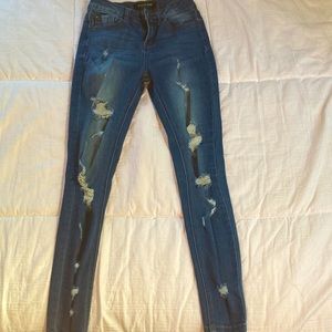 Womens ripped skinny jeans size 0